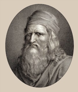Leonardo da Vinci, 1452 - 1519, Italian painter, sculptor, architect and engineer, digitally edited