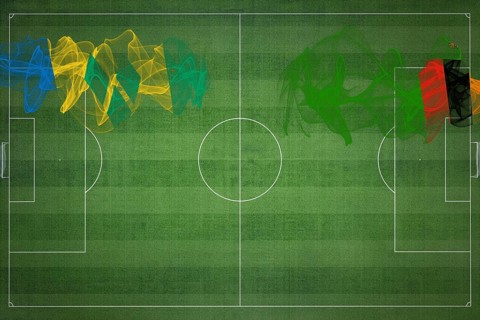 Saint Vincent and the Grenadines vs Zambia Soccer Match, national colors, national flags, soccer
