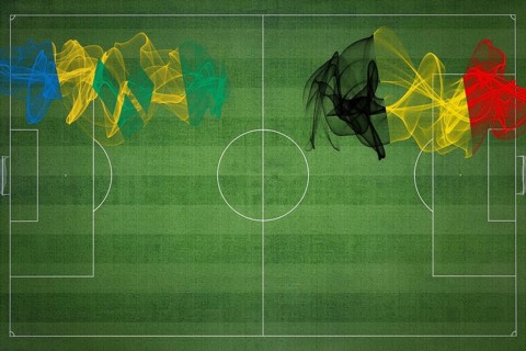 Saint Vincent and the Grenadines vs Belgium Soccer Match, national colors, national flags, soccer