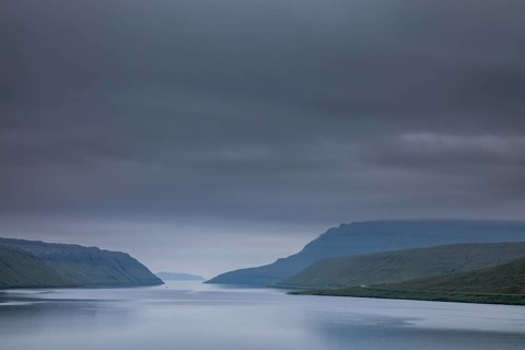 The wild landscape of the Faroe Islands in the North Atlantic