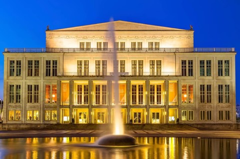 The main opera house in Leipzig, Germany