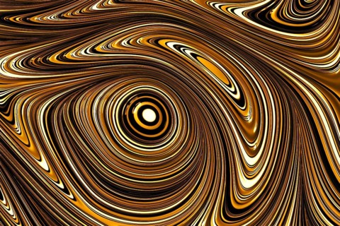 Abstract geometic background - computer-generated image. Fractal geometry: pattern of distorted