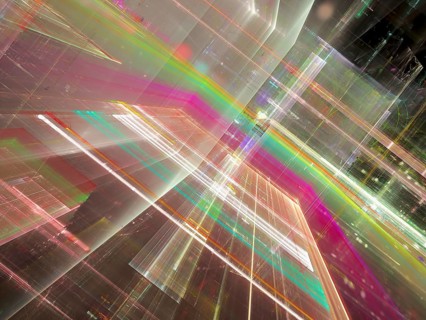 Color tecnology background - abstract computer-generated image. Digital art: futuristic design with