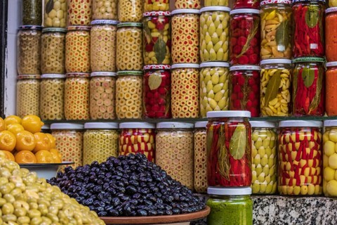 Olive shop, marrakesh, morocco