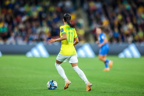 BRISBANE, AUSTRALIA, JULY 29: Brazil plays France at the FIFA Women's World Cup Australia New