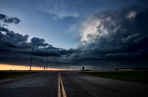 Storm Clouds Canada rural countryside Prairie Scene
