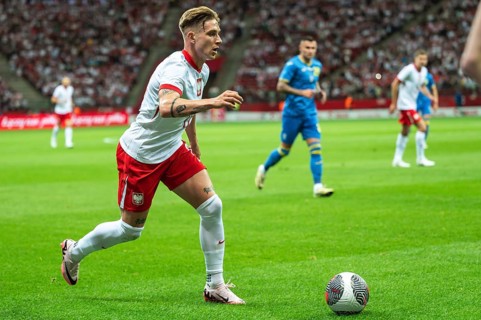 WARSAW, POLAND - JUNE 7, 2024: Friendly soccer match Poland - Ukraine 3:1. In action Michal Skoras.