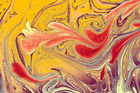 Abstract marbling floral pattern for fabric, tile design. background texture