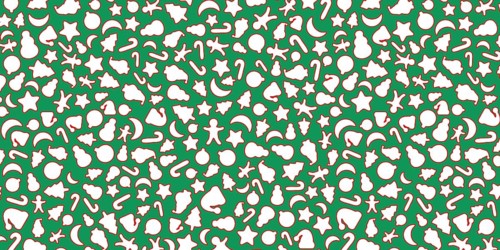 Green and White Christmas background, Christmas icons elements banner