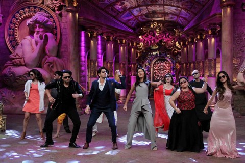 Bollywood actors Sidharth Malhotra Katrina Kaif comedians Krishna Abhishek Bharti Singh promotion