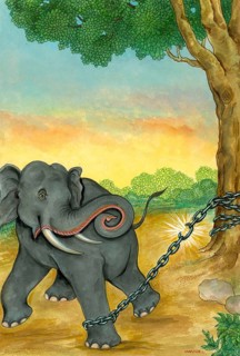 Artist Manivelu, hindu belief, hindu, hinduism, art, himalayan academy art, elephant, strength,