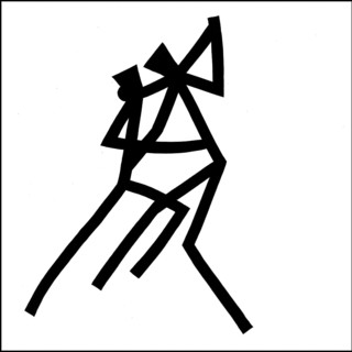 Illustration line drawing of salsa dance, india, asia