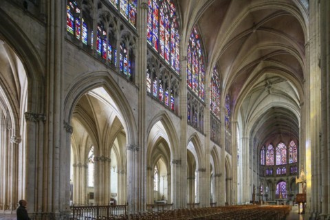 Saint-Pierre-et-Saint-Paul de Troyes Gothic Cathedral, Troyes, Aube department, Grand Est region,