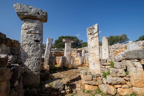 Cartailhac Circle, Iron Age dwelling, Torre d'en Galmés talayotic village, Alaior, Menorca,