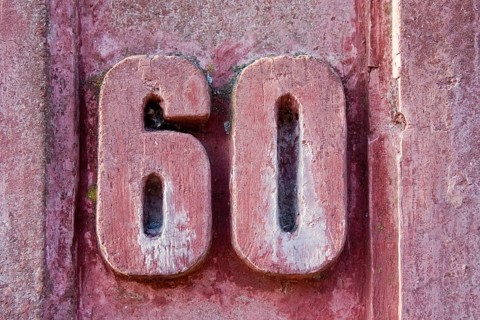 House number 60 on an old wall House number 60 on an old wall