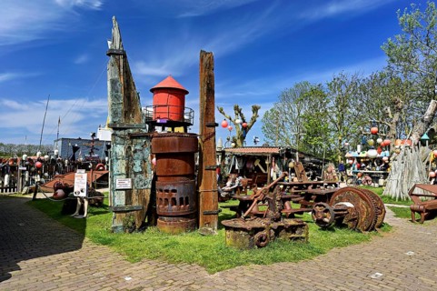 Items fished out of the sea by beachcombers, Maritime and Beachcomber Museum Flora, the world's