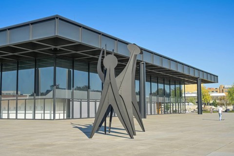 Neue Nationalgalerie, Kulturforum, Potsdamer Straße, Tiergarten, Mitte, Berlin, Germany