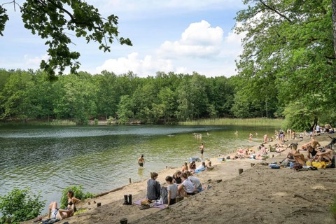 Bathing area, Krumme Lanke, Zehlendorf, Steglitz-Zehlendorf, Berlin, Germany +++ NO MODEL RELEASE