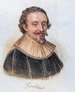 Hugo Grotius, also known as Hugh or Hugeianus De Groot 1583, 1645, Dutch jurist and scholar. From