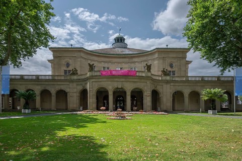 The Regentenbau, event building in neoclassical style built in 1913, Bad Kissingen, Lower