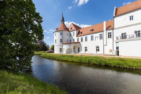 Fürstlich Drehna moated castle, Luckau, Brandenburg, Germany