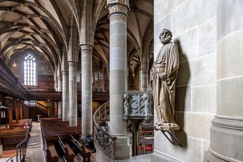 Protestant parish church of St Michael. As Johannes Brenz's place of work, it was the starting