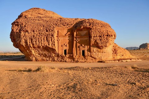 Nabataean tombs at Djabal Al-Ahmar, Hegra or Mada'in Salih, AlUla region, Medina province, Saudi