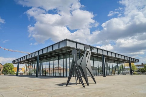 Neue Nationalgalerie, Kulturforum, Potsdamer Straße, Tiergarten, Mitte, Berlin, Germany