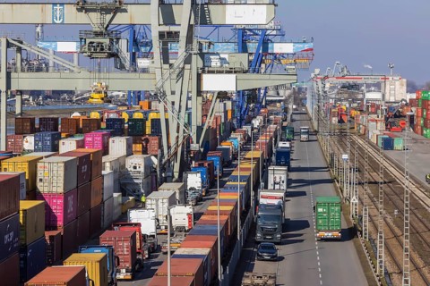 The port of Mannheim is one of Europe's most important inland ports and container terminals. Sea