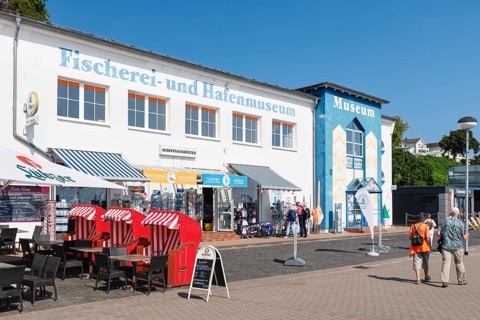 Fishing and harbour museum at the port of Sassnitz, Rügen, Mecklenburg-Western Pomerania, Germany,