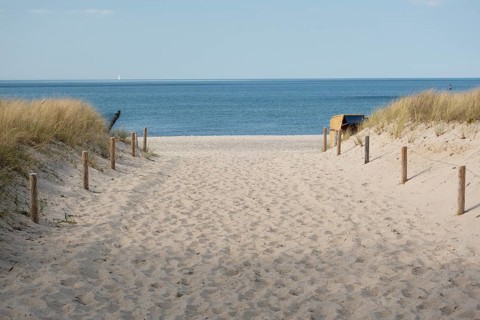 Beach access 13, Baltic Sea, Kühlungsborn, Rostock district, Mecklenburg-Western Pomerania, Germany