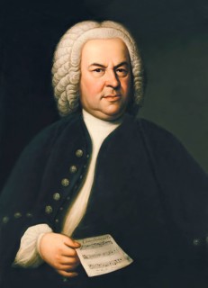 Johann Sebastian Bach, 1685, 1750, German composer, digital edited according to a painting by Elias
