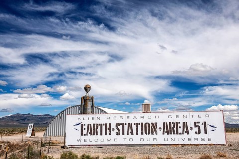 Alien Research Centre, Earth Station Area 51, Rachel, Extraterrestrial Highway, Nevada, USA