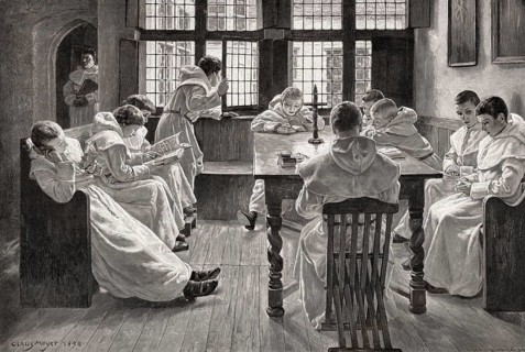 Lessons in the monastery school