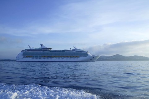 Cruise in Ibiza Island, Mediterranean sunrise. Spain