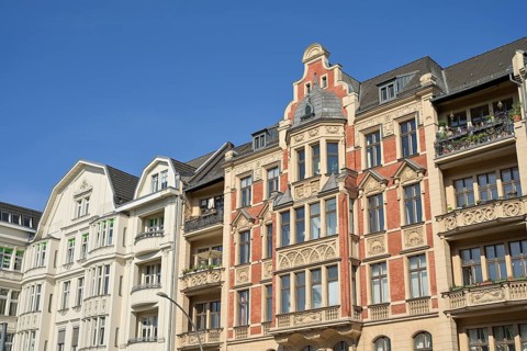 Old buildings, Hauptstraße, Schöneberg, Tempelhof-Schöneberg district, Berlin, Germany