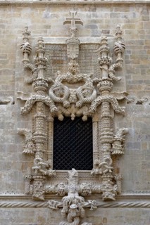 Manueline Window (Janela do Capítulo), Templar Castle (Convento de Cristo), Tomar, Santarém,