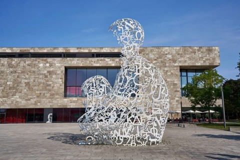 Body of Knowledge, sculpture by Jaume Plensa, Theodor W. Adorno-Platz, Westend Campus, Goethe