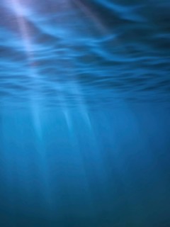 Underwater sea surface, Blue background, waves background