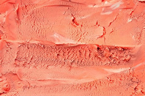 Flat lay colorful ice cream close up