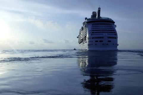 Cruise in Ibiza Island, Mediterranean sunrise. Spain
