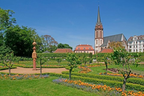 Church of St. Elisabeth and Prince George Garden, Darmstadt, Hesse, St. Elisabeth Church, Germany