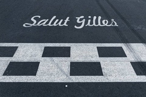 Track markings, finish line, F1 Grand Prix Racetrack, Montreal, Province of Quebec, Canada