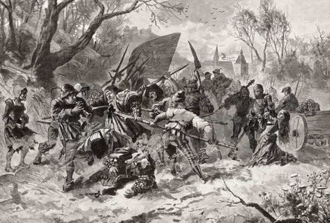 Scene from the German Peasants' War, 1525