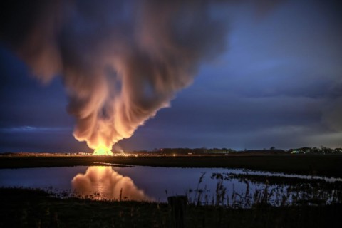 Biike burning in Keitum on the island of Sylt