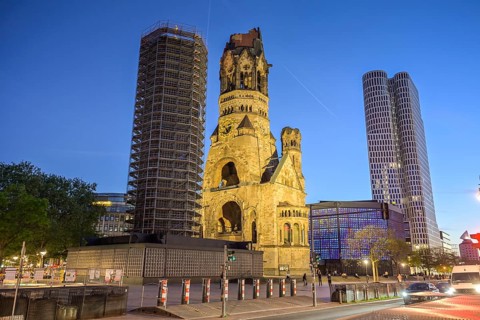 Kaiser Wilhelm Memorial Church, Breitscheidplatz, Charlottenburg, Berlin, Germany