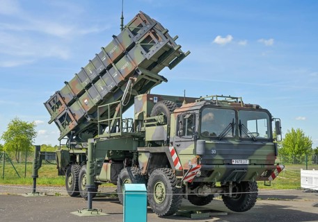 Patriot MIM-104 air defence system on truck, Military History Museum of the German Armed Forces,