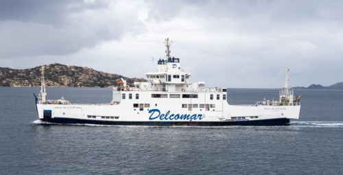 Ferryboat near La Maddalena, Sardinia, Italy