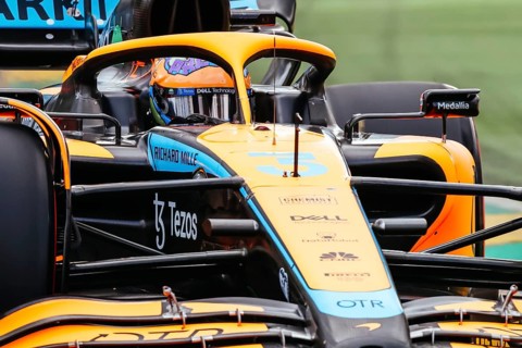 MELBOURNE, AUSTRALIA, APRIL 9: Daniel Ricciardo of Australia drives the number 3 McLaren MCL36
