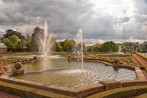 The gardens of Blenheim Palace, the largest non-royal aristocratic residence in Great Britain,